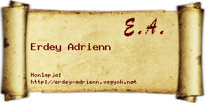 Erdey Adrienn névjegykártya